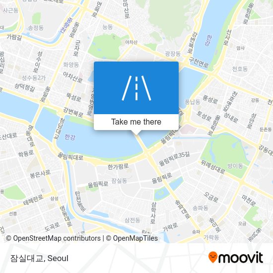 잠실대교 map