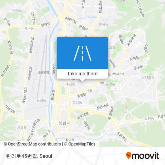 탄리로45번길 map