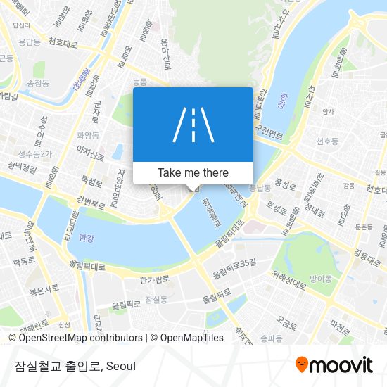 잠실철교 출입로 map