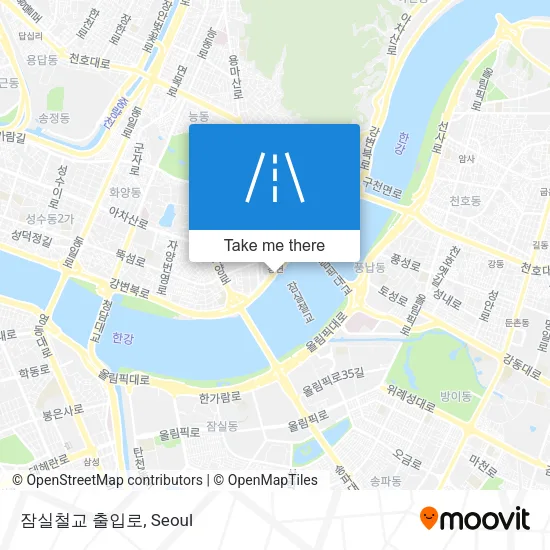 잠실철교 출입로 map