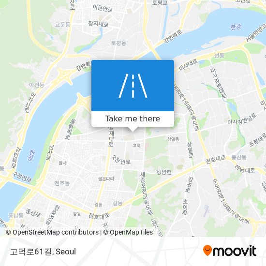 고덕로61길 map