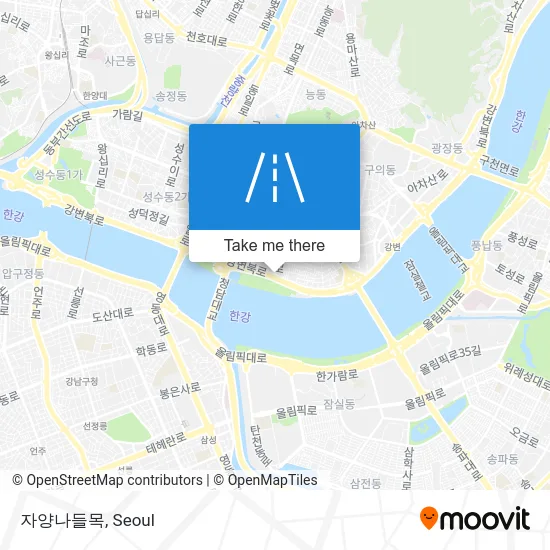 자양나들목 map