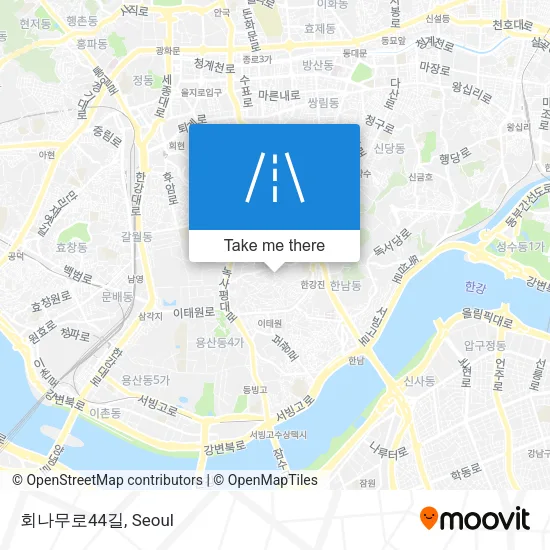 회나무로44길 map