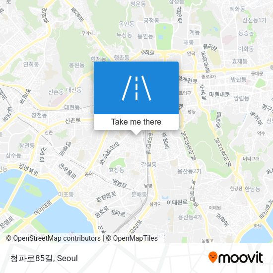 청파로85길 map