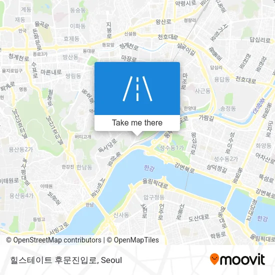 힐스테이트 후문진입로 map