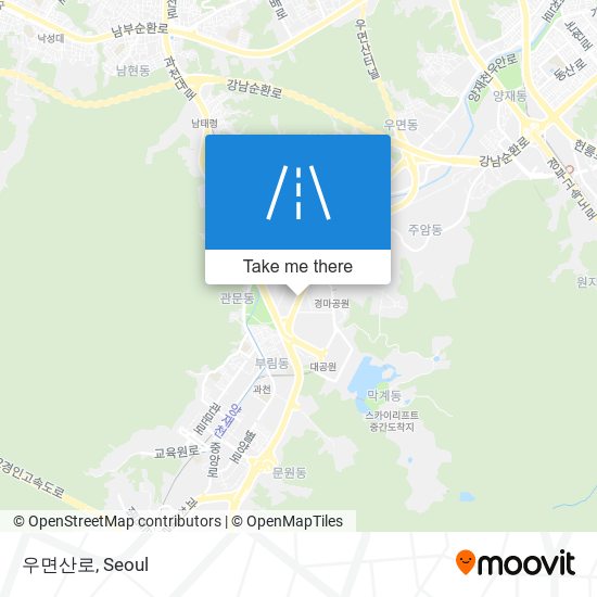 우면산로 map