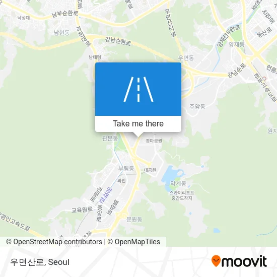 우면산로 map