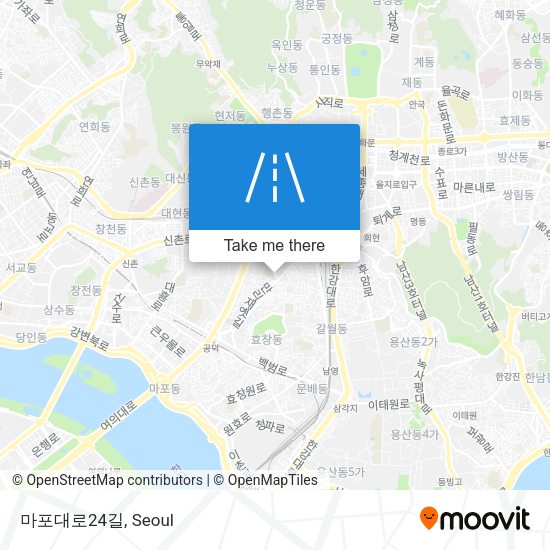 마포대로24길 map
