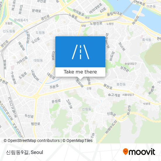 신림동9길 map