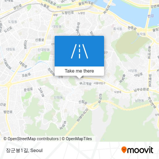 장군봉1길 map