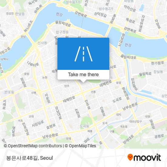 봉은사로48길 map