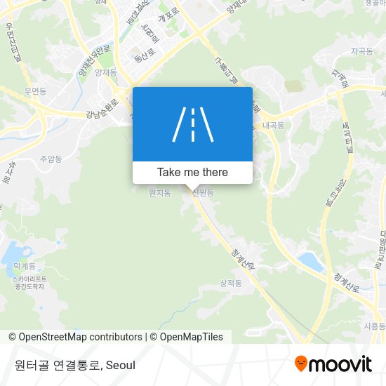 원터골 연결통로 map