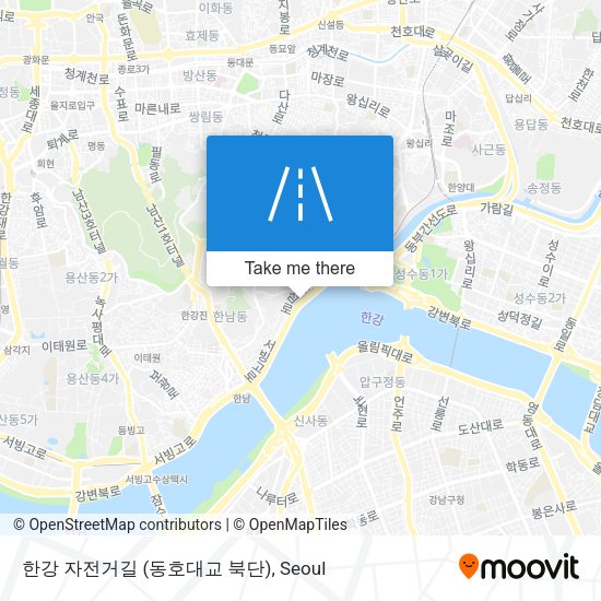 한강 자전거길 (동호대교 북단) map