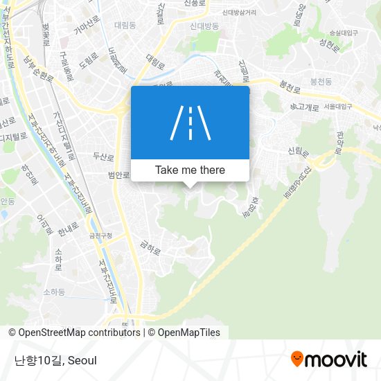 난향10길 map