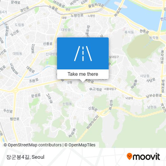 장군봉4길 map