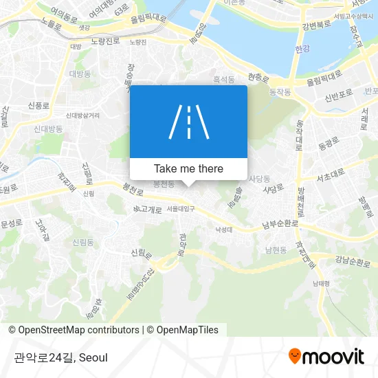 관악로24길 map