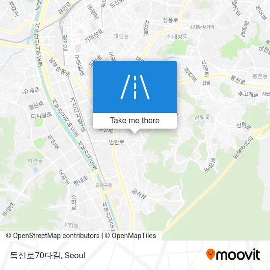 독산로70다길 map
