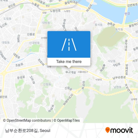 남부순환로208길 map