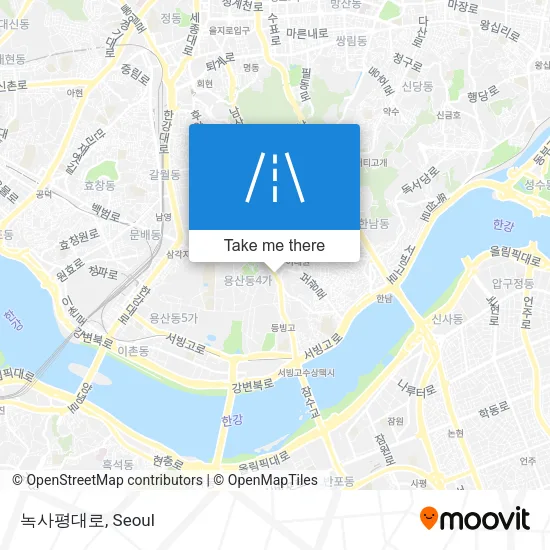 녹사평대로 map