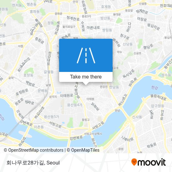 회나무로28가길 map