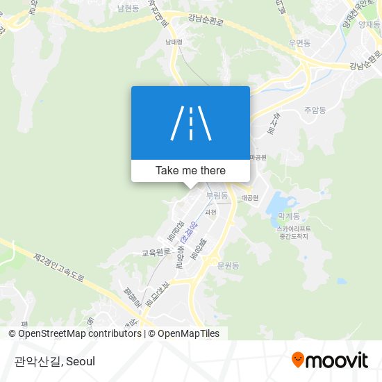 관악산길 map