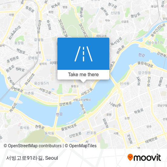 서빙고로91라길 map