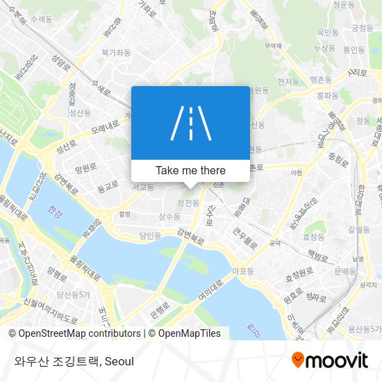와우산 조깅트랙 map