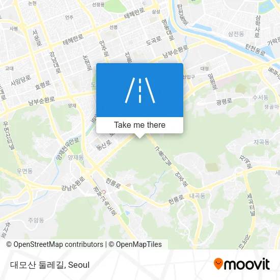 대모산 둘레길 map