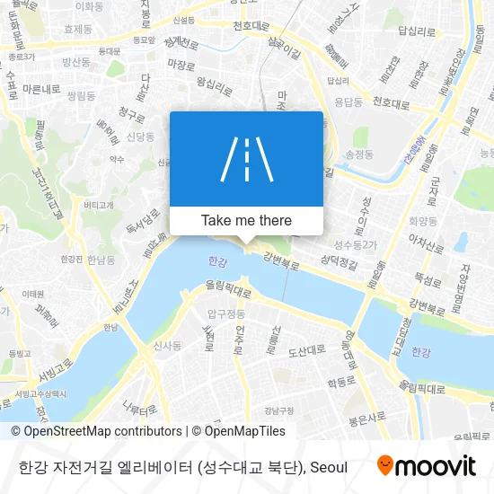 한강 자전거길 엘리베이터 (성수대교 북단) map