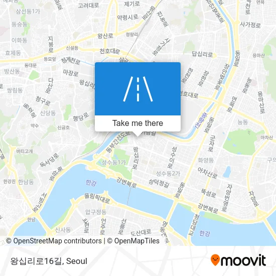 왕십리로16길 map