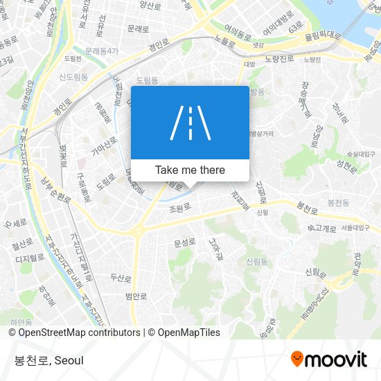 봉천로 map