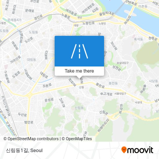 신림동1길 map