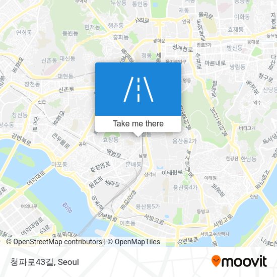 청파로43길 map