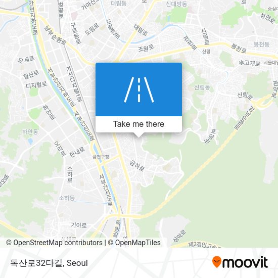 독산로32다길 map
