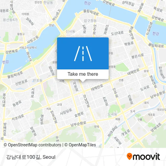 강남대로100길 map