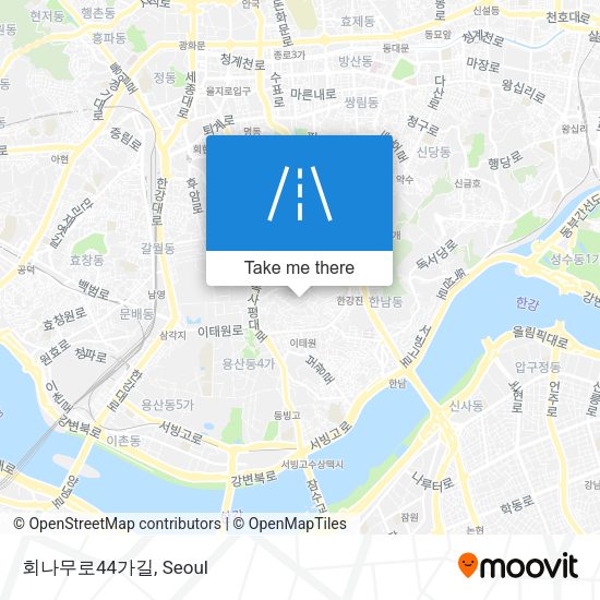 회나무로44가길 map