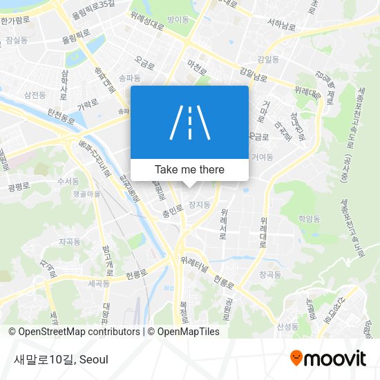 새말로10길 map