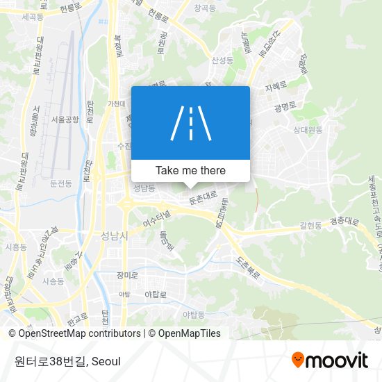 원터로38번길 map