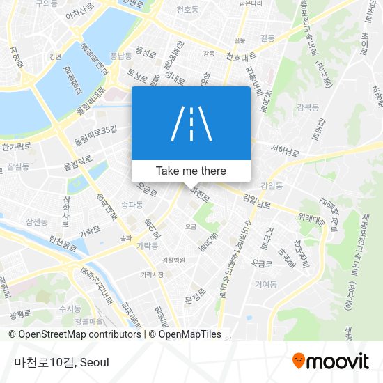 마천로10길 map