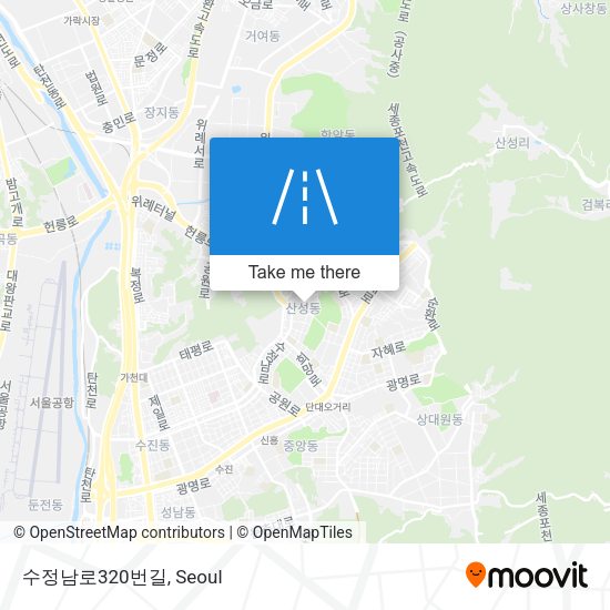 수정남로320번길 map