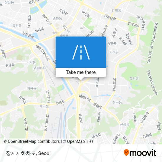 장지지하차도 map