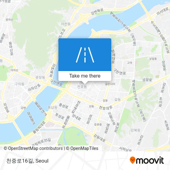 천중로16길 map