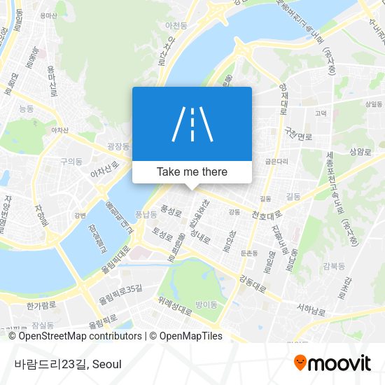 바람드리23길 map