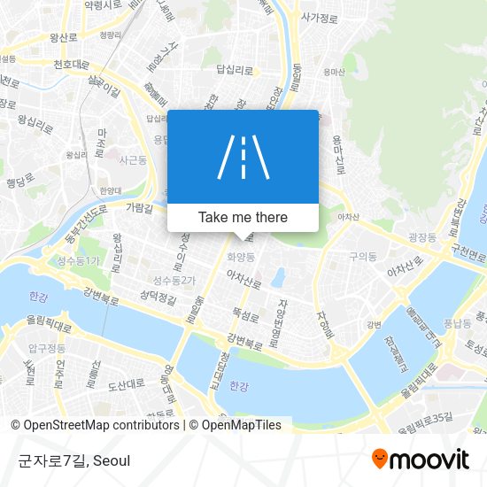 군자로7길 map