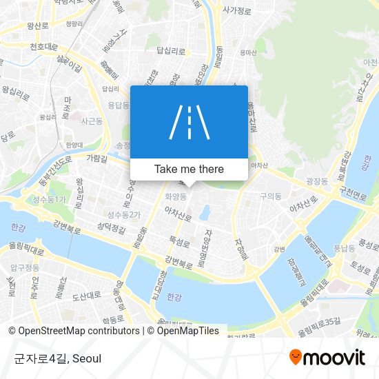 군자로4길 map
