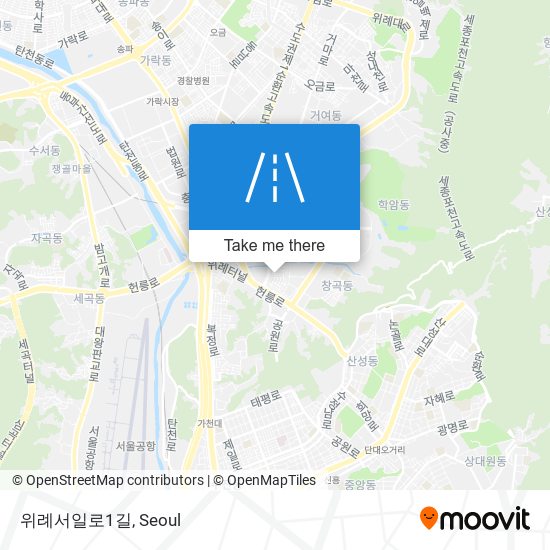 위례서일로1길 map