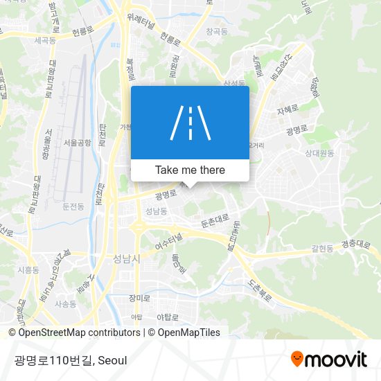 광명로110번길 map