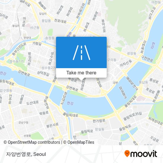 자양번영로 map