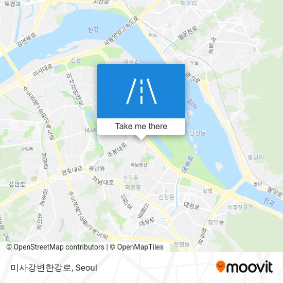 미사강변한강로 map