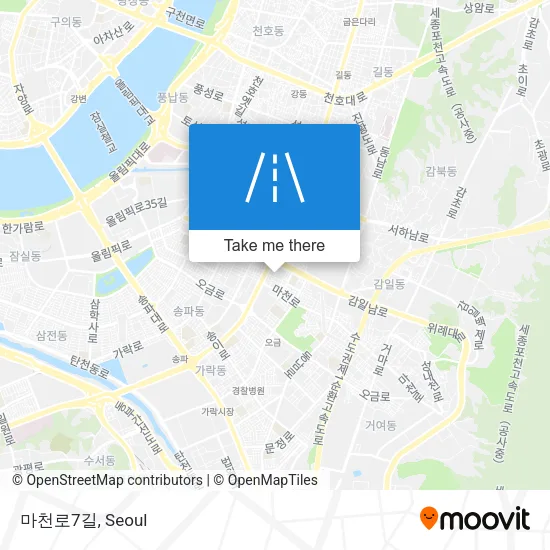 마천로7길 map
